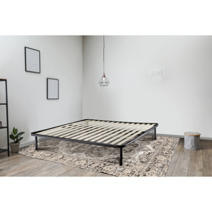Rete letto matrimoniale Pesci, Rete ortopedica a 14 doghe, 100% Made in Italy, 160x190h30 cm