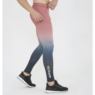 Legging da allenamento PIRAMID uomo rosso nero