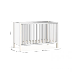 Cuna Misty Breeze Blanco - Oak Soft