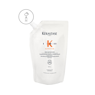 Kérastase Nutritive Bain Satin Riche - Recharge Shampoing riche haute nutrition - cheveux très secs moyens à épais