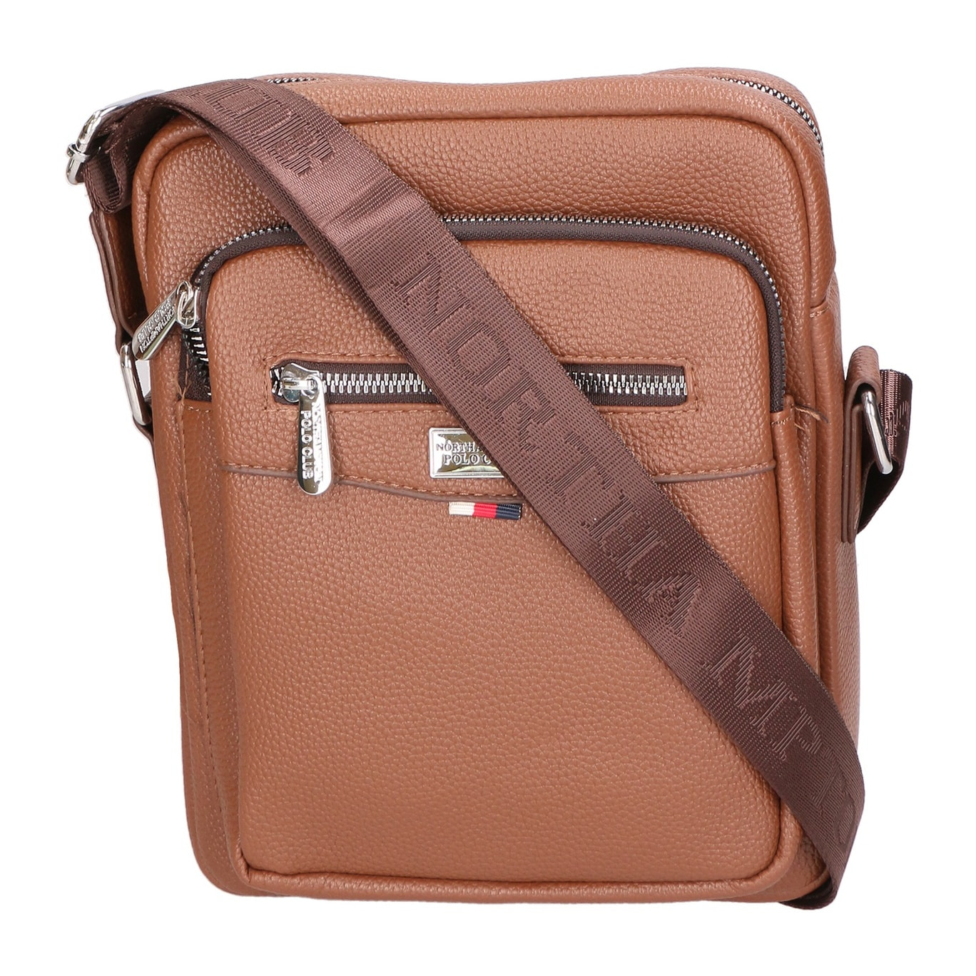 Borsa a tracolla uomo - Modello False - 100% pelle PU - 20.0 x 24.0 x 6.0 cm