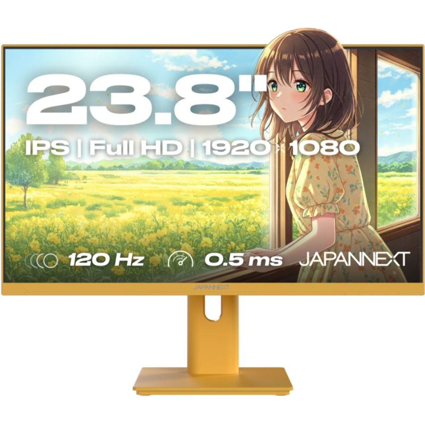 Ecran PC Gamer JAPANNEXT JN IPS238G120F HSP Jaune 24''