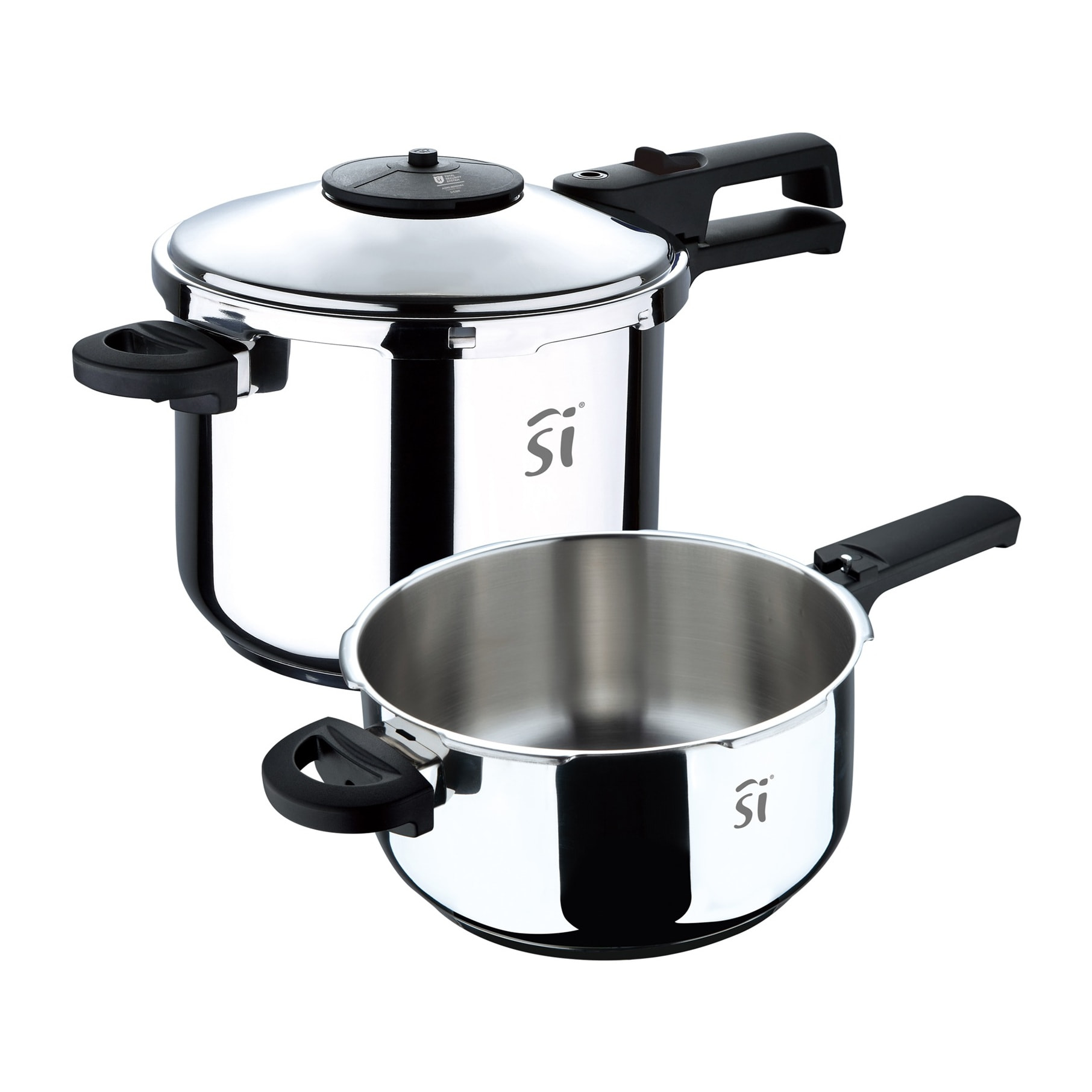 Juego de Olla a presión de 4L y 6L en acero inoxidable Creta San Ignacio