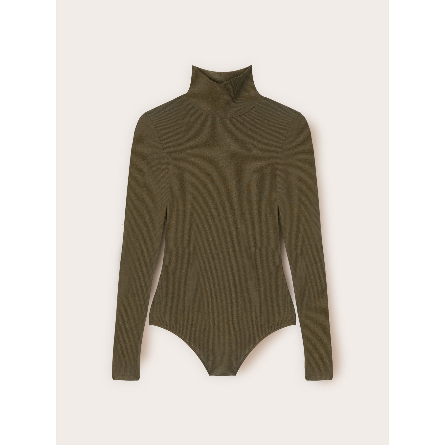 Motivi - Jersey de cachemir de coste mixto - Verde militare