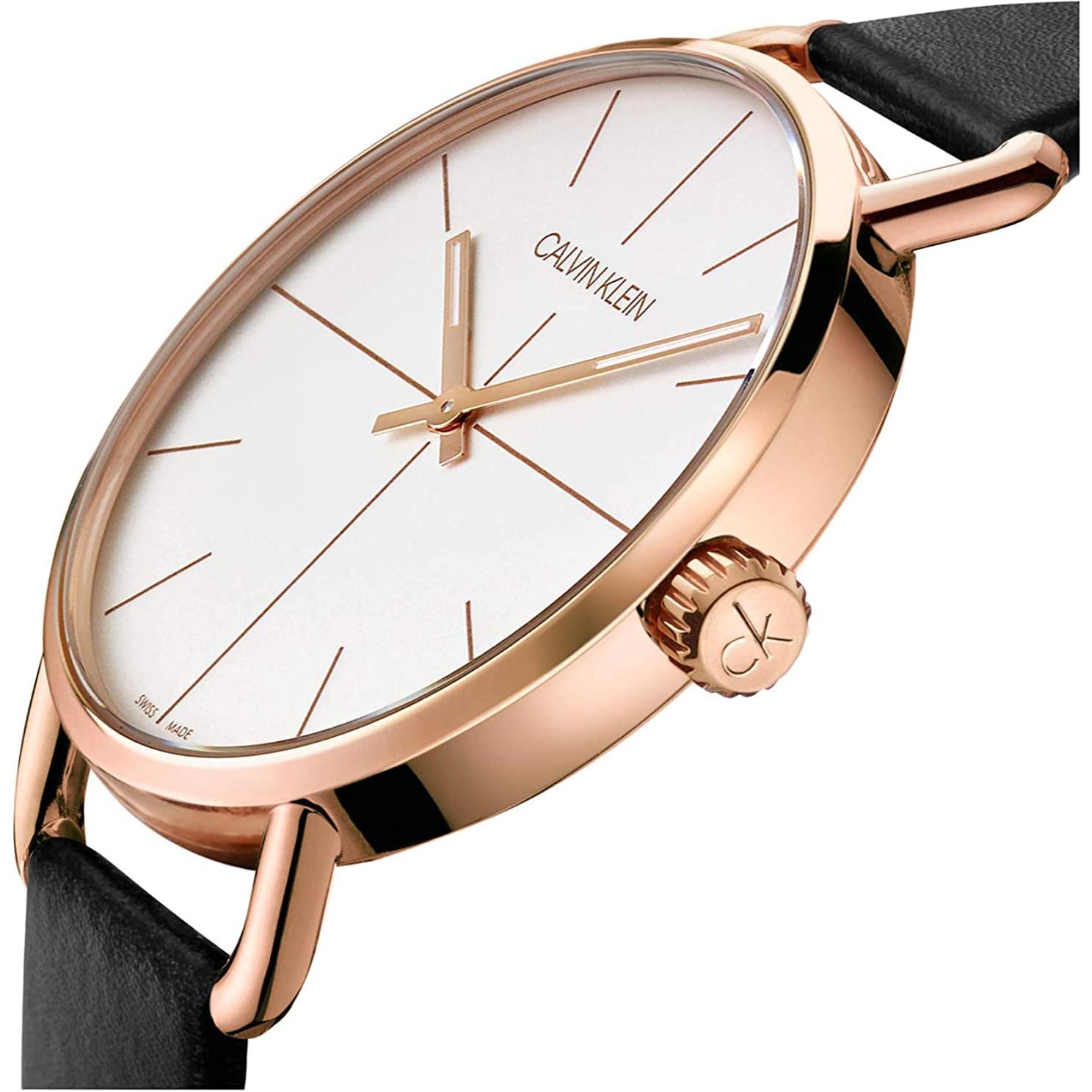 Orologio CALVIN KLEIN EVEN Pelle Nero Rosè