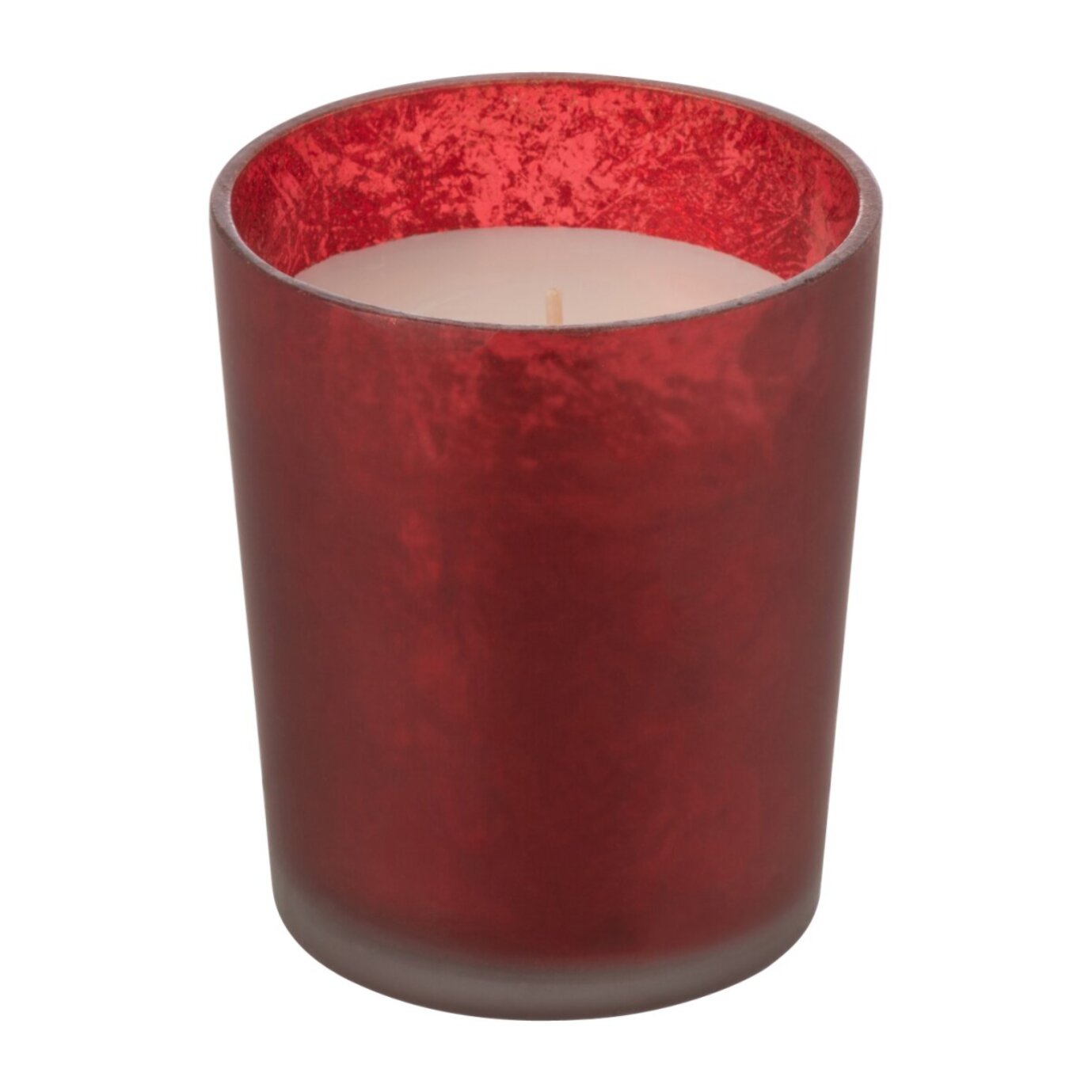 J-Line bougie parfumée M-Chic - Oud & Amber - verre - rouge - small - 48H