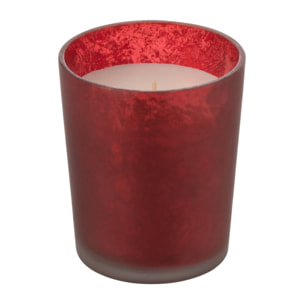 J-Line bougie parfumée M-Chic - Oud & Amber - verre - rouge - small - 48H