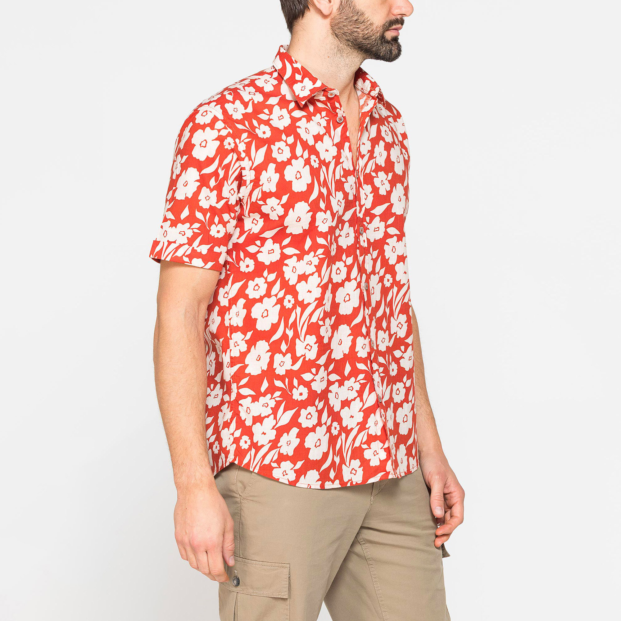 CAMICIA DA UOMO ESTIVA IN FANTASIA STAMPATA
