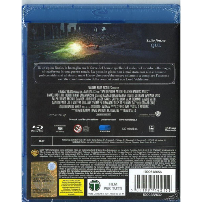 Harry Potter e I Doni Della Morte - Parte 2 Blu-Ray Warner Bros.