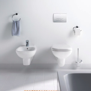 WC suspendu DURAVIT D-code avec abattant frein de chute inox