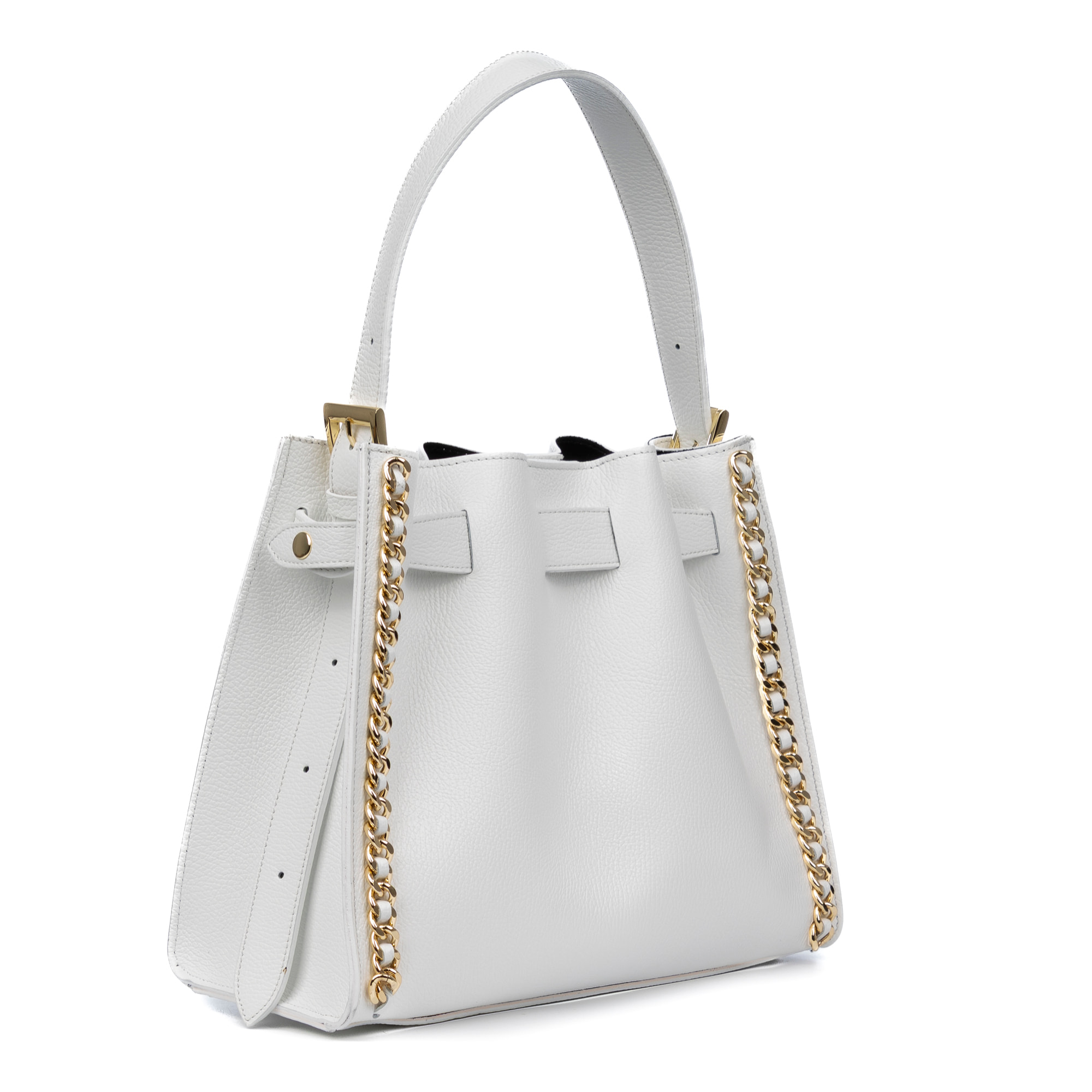 Barano borsa a spalla donna. Pelle autentica Dollaro.