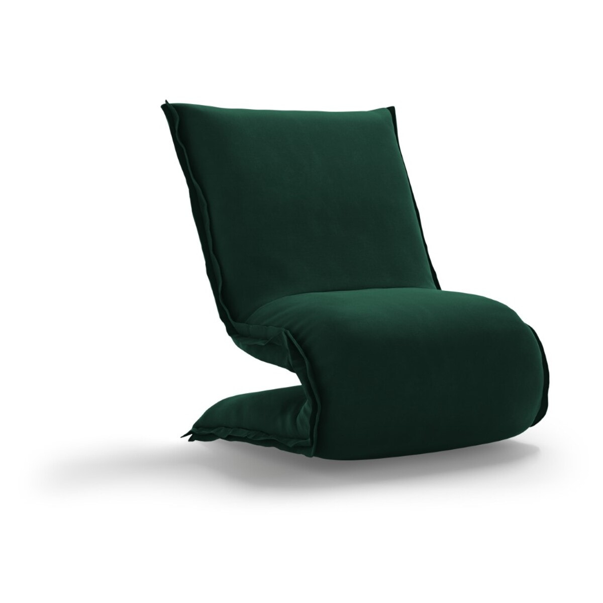 Fauteuil "Adeline" en velours vert bouteille