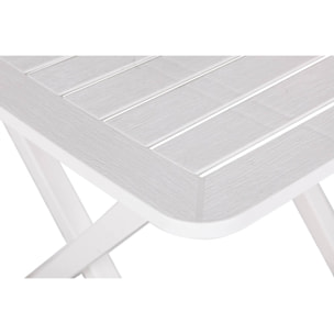 Tavolo pieghevole in polipropilene, 72 x 80 x 70, Bianco
