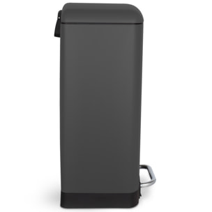Papelera de cocina con pedal Nº 831 Les Collectors (40 L- cubo interior extraíble- gris antracita)