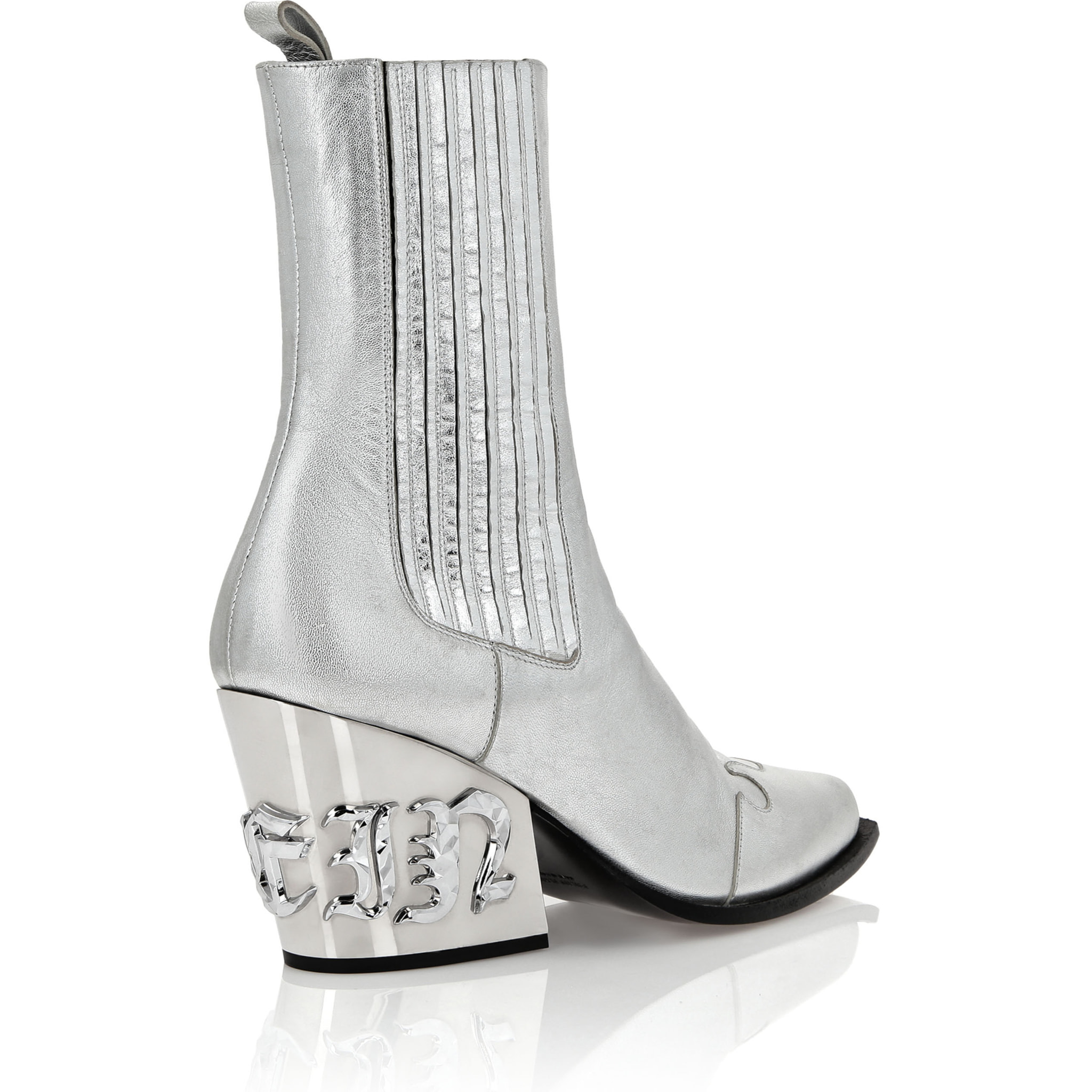 PHILIPP PLEIN Boots Mid Flat GOTHIC PLEIN