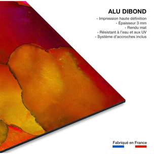 Tableau fragments orangés Tableau alu Dibond