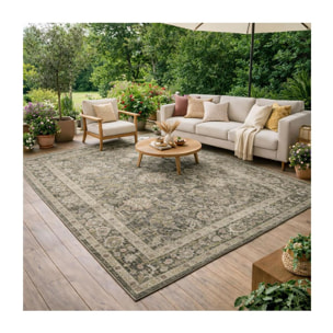 Tapis exterieur kilim motif oriental, vana, authentique et résistant