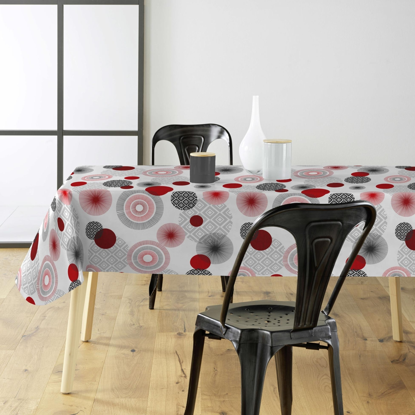 Sous-nappe protectrice imprimée graphiques - Rouge
