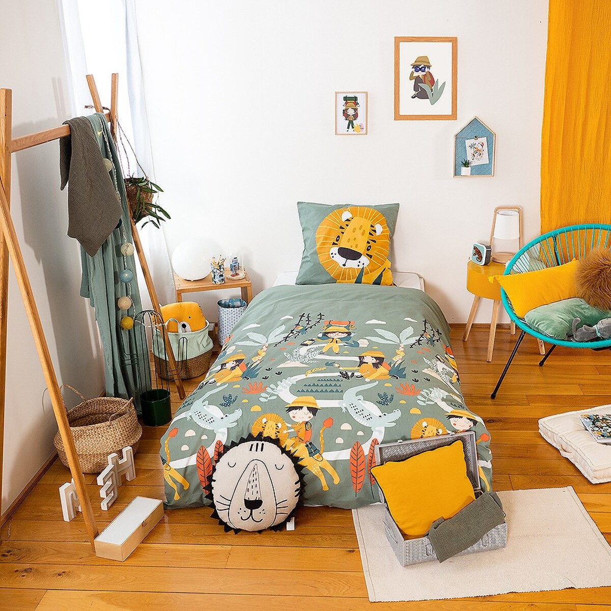 Parure Housse De Couette 2pcs 100% Coton 57fils Promenade