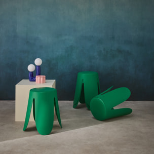Tabouret empilable simili cuir (lot de 4) NIKI