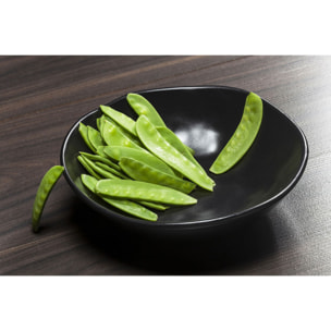 Assiettes creuses Organic 22cm noires set de 4 Kare Design