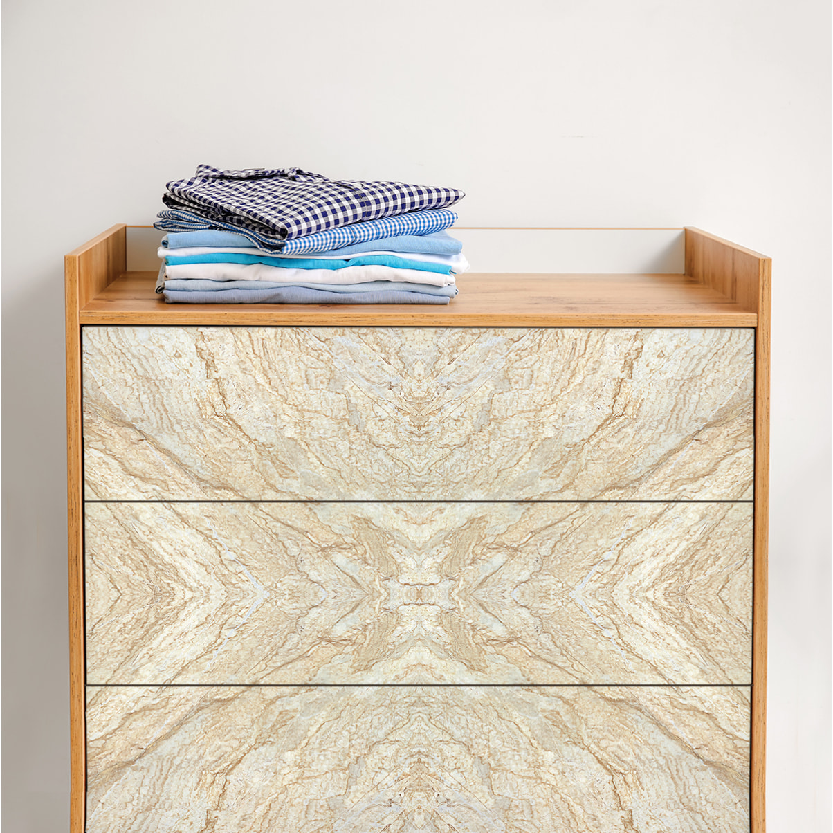 Sticker marbre pour meuble sable 60 x 90 cm