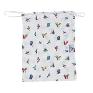 PANTALONCINO ALLEGRINO in cotone bianco fantasia uccelli
