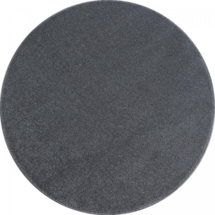 Tapis rond tissé motif uni JUFO