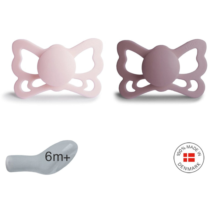 Frigg Pack 2 Chupetes Anat. Silicona Butterfly