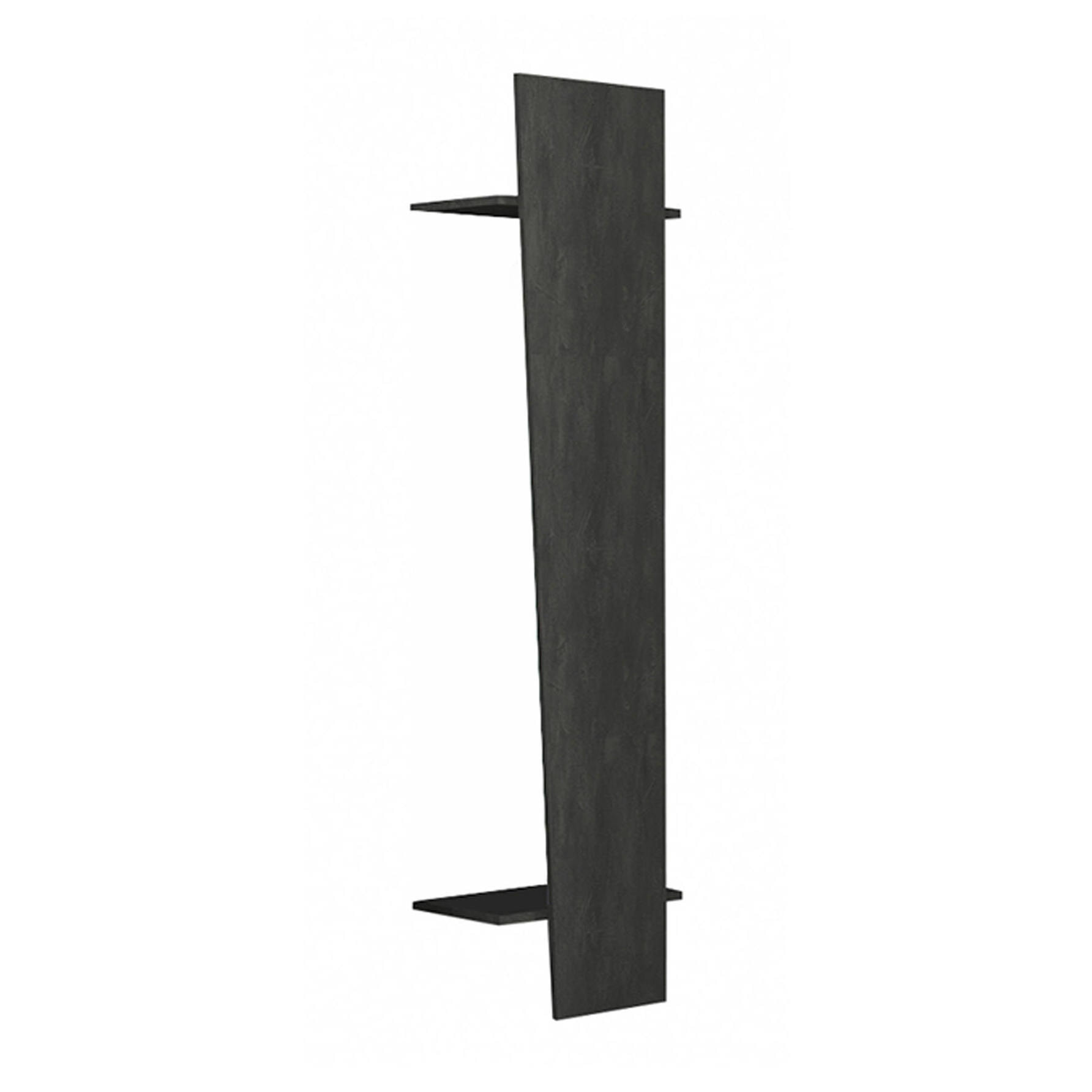 Mobile da ingresso Allinko, Entratina moderna multifunzione, Armadietto multiuso per atrio, 100% Made in Italy, cm 50x30h200, Antracite