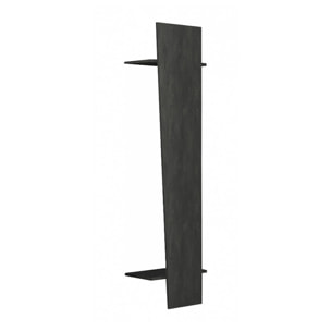 Mobile da ingresso Allinko, Entratina moderna multifunzione, Armadietto multiuso per atrio, 100% Made in Italy, cm 50x30h200, Antracite