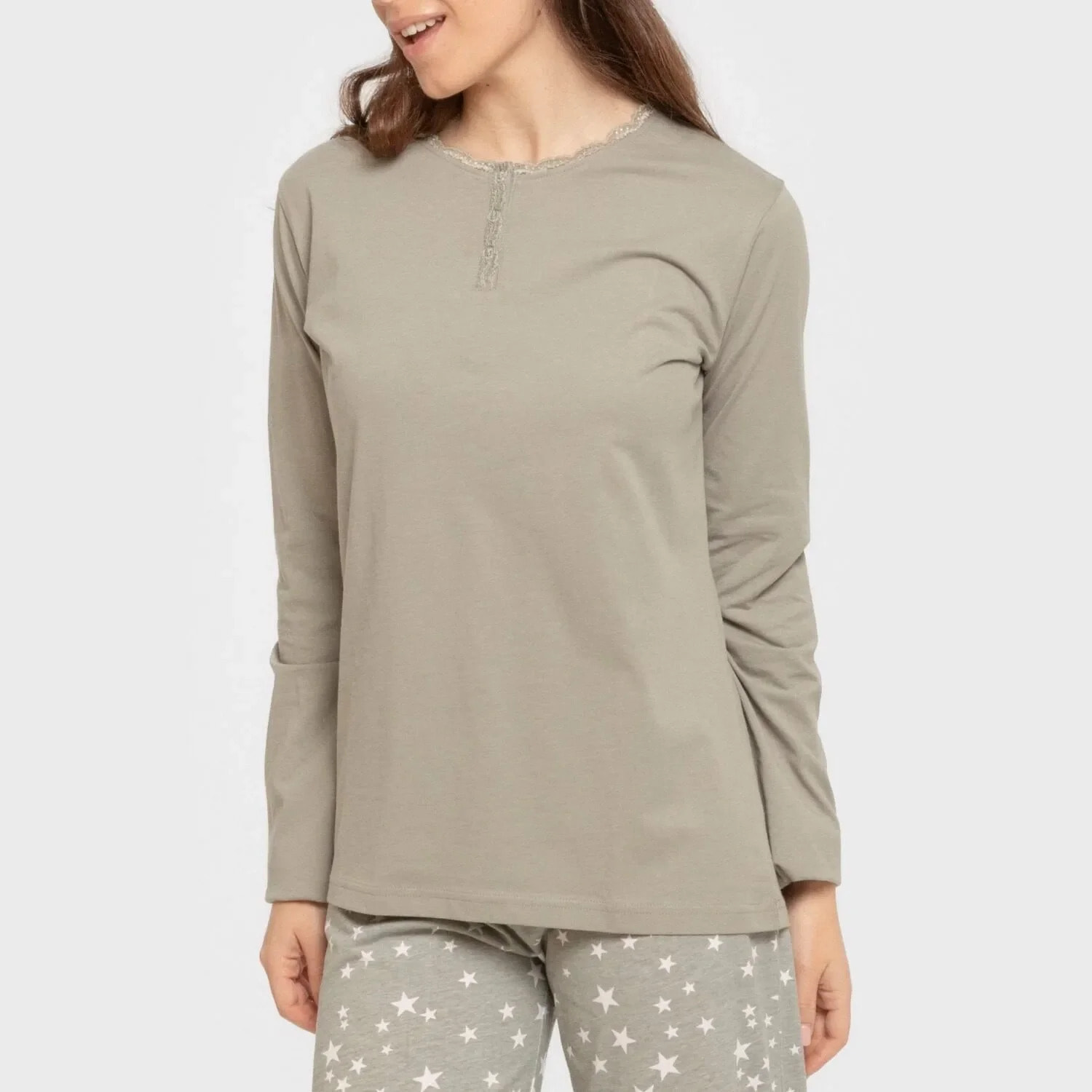 Pigiama lungo da donna little star