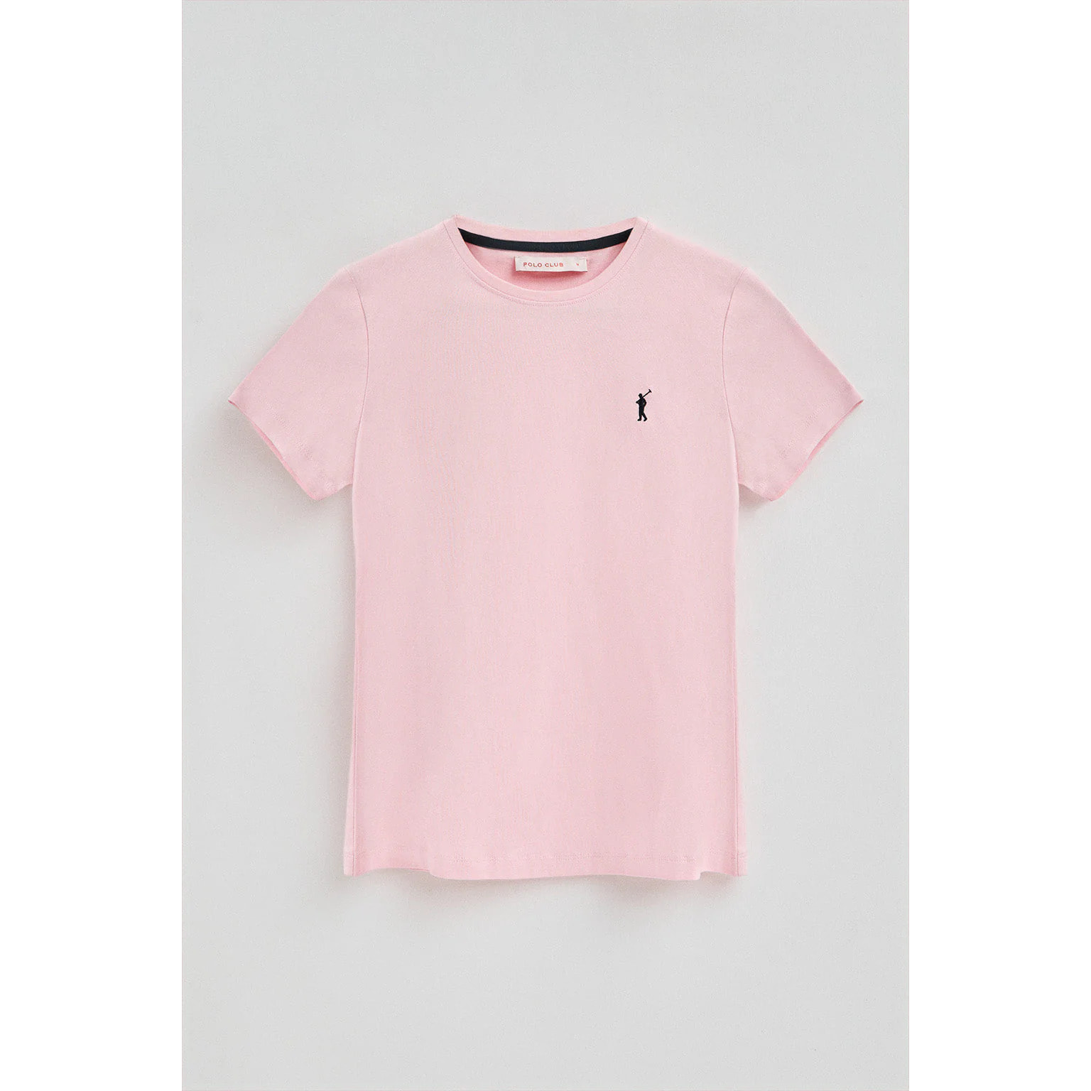 Maglietta rosa a maniche corte con ricamo Rigby Go