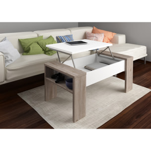 Tomasucci Table de rangement JAMES OAK Multicolore