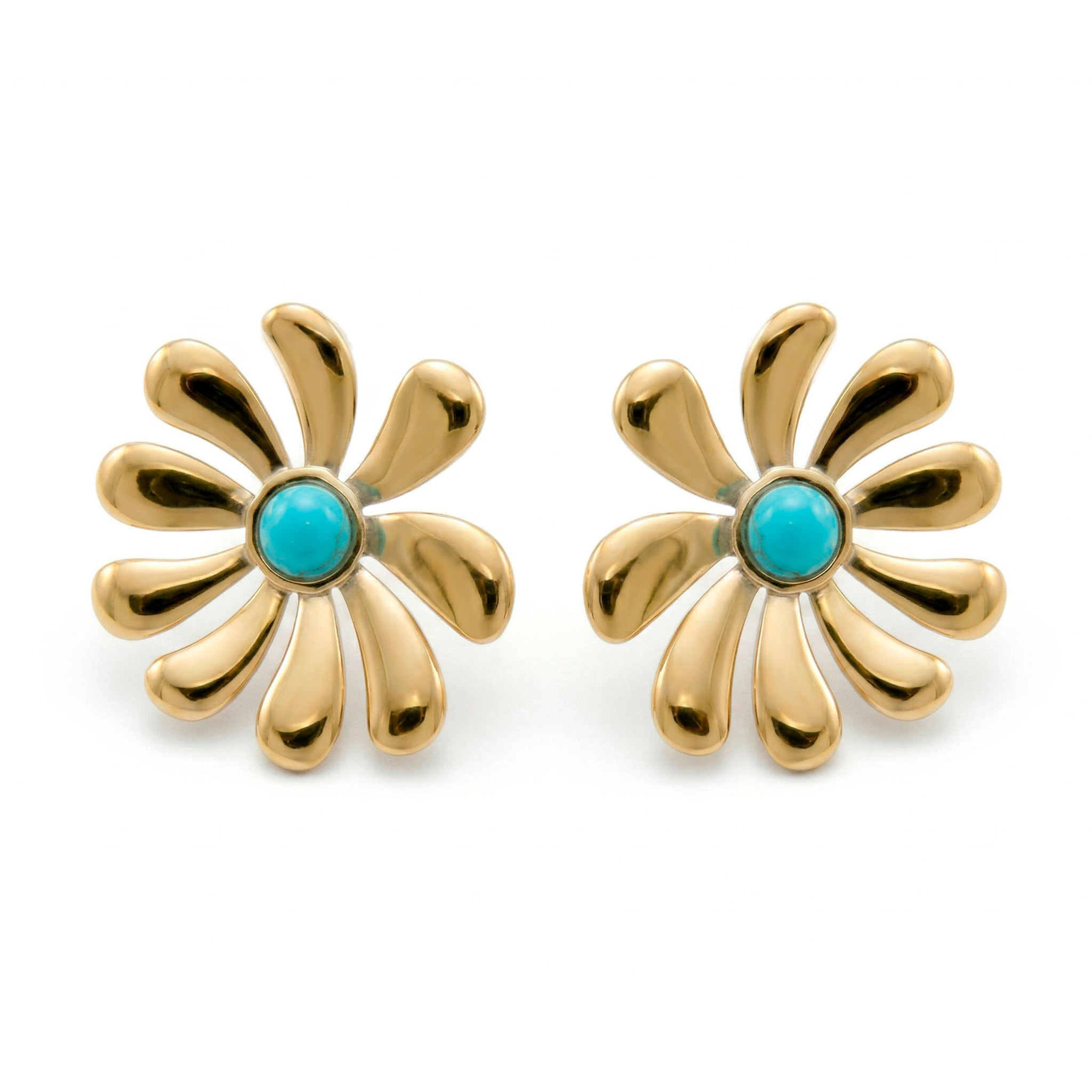 Pendientes Isum acabado oro amarillo 18k