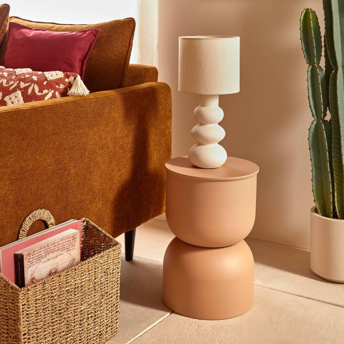 Table d'appoint Palomba beige 31x31x41,8cm