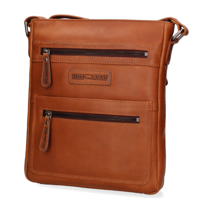 Borsa a tracolla  da uomo In Vera pelle Made in Italy 23x29x6 cm