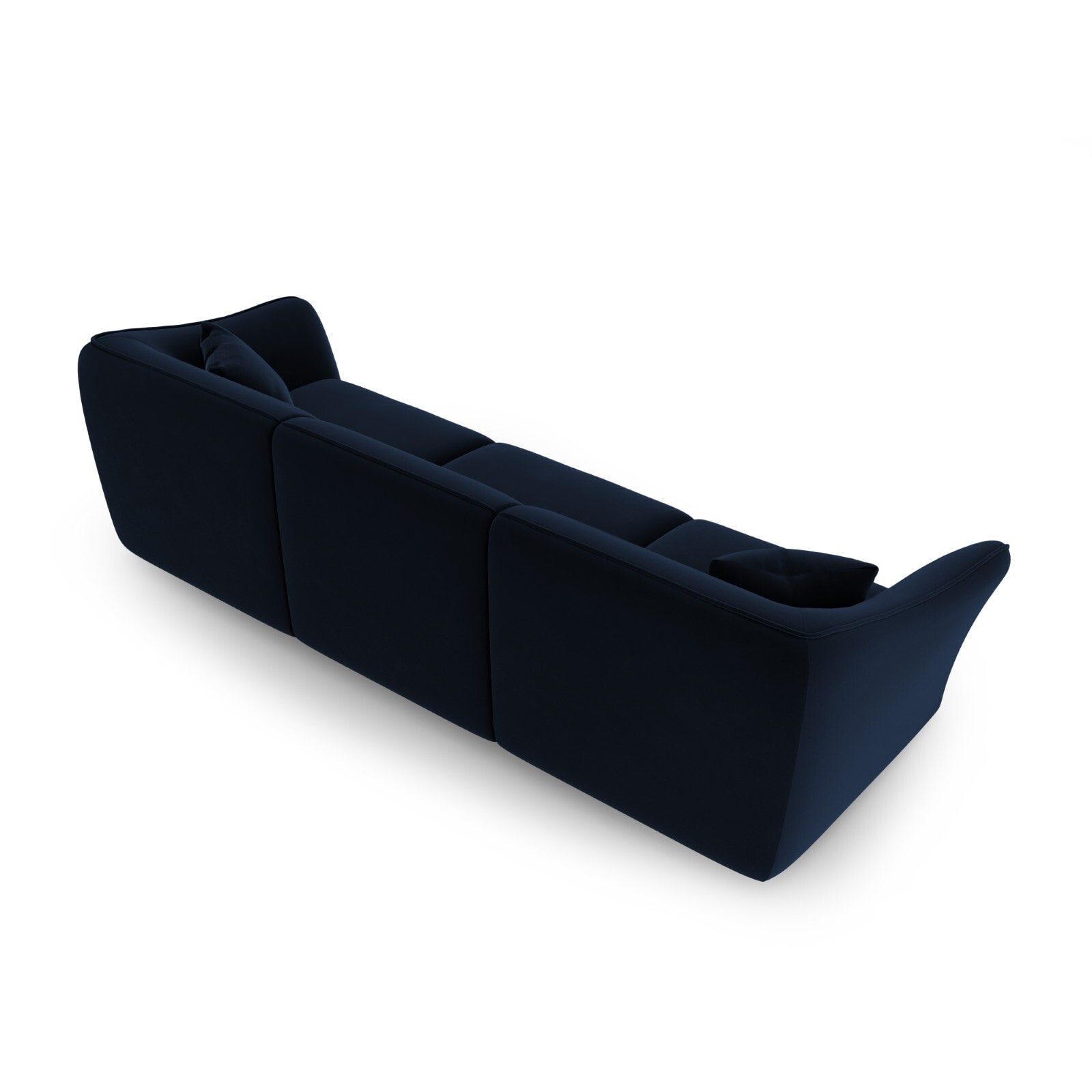 Canapé modulable "Tokyo" 5 places en velours bleu roi