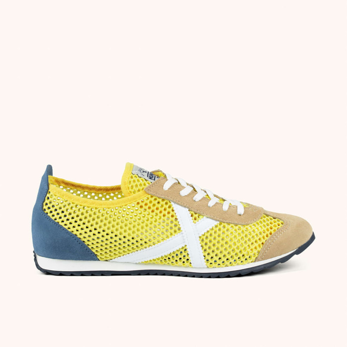 MUNICH OSAKA 578 Zapatillas Retro Running diseño vintage amarillo y azul
