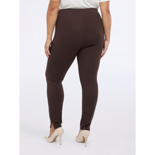 Fiorella Rubino - Leggings de punto Milano - Marrón