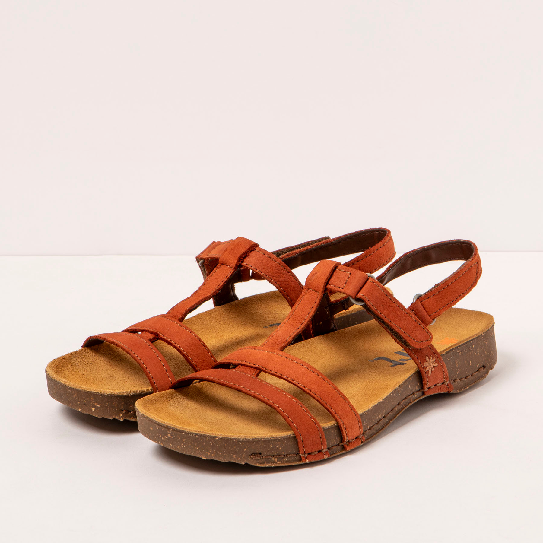 Sandalias 0946 NOBUCK DARK ORANGE/ I BREATHE color Dark orange