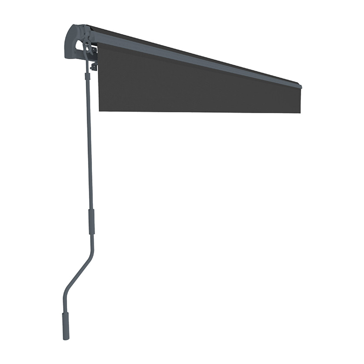 TULLY Store banne manuel 3,95 x 3 m en aluminium avec toile gris