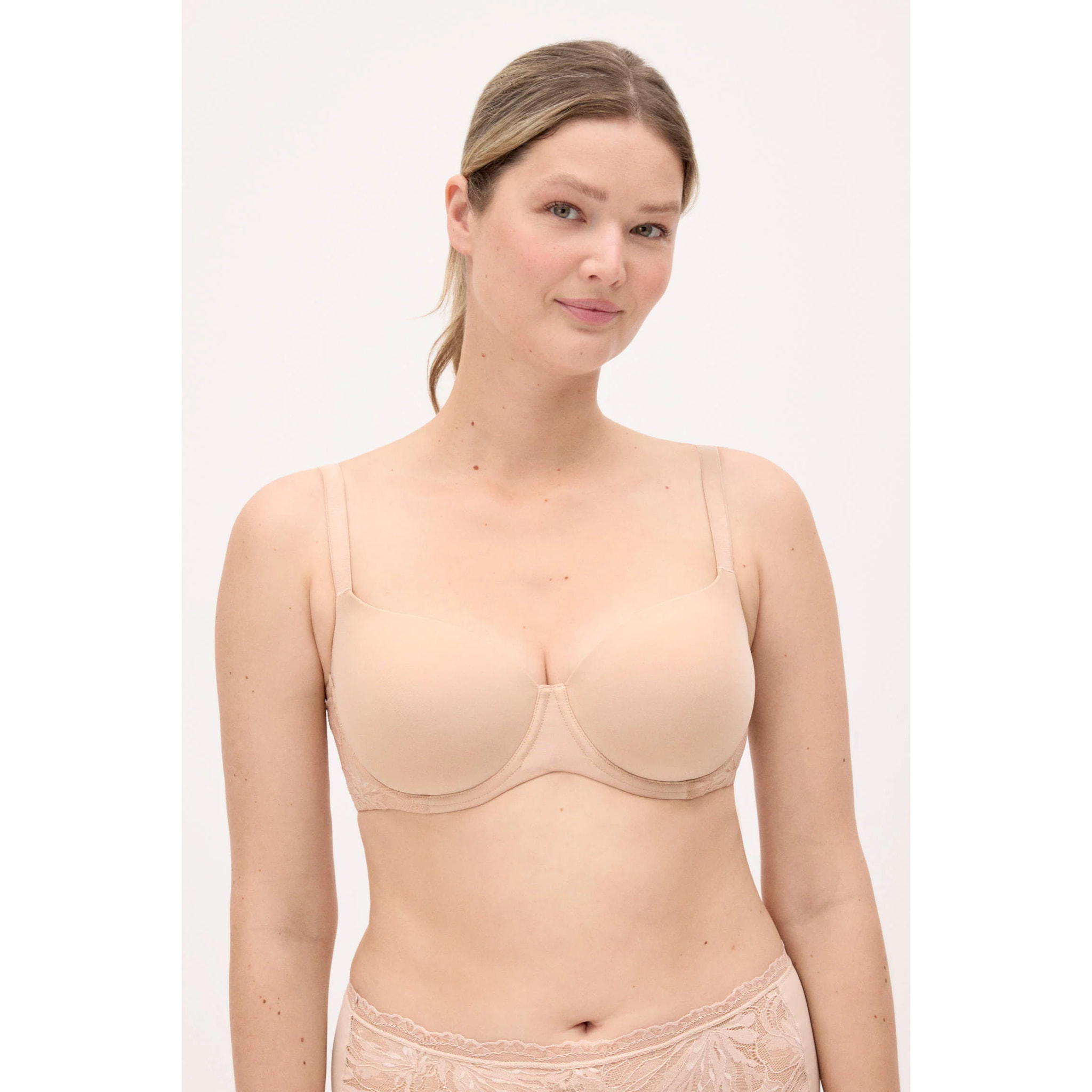 Reggiseno con ferretto con imbottitura Beige
