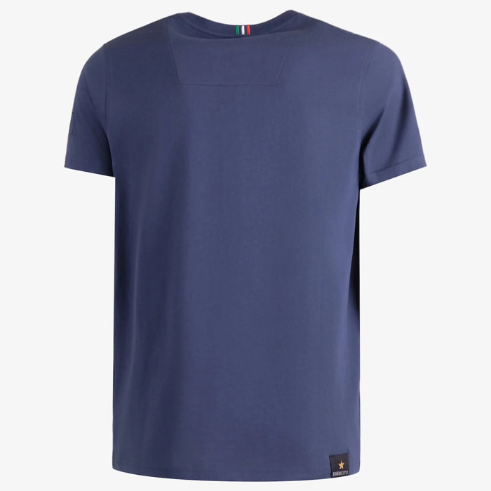 T-shirt Esercito blu in cotone uomo