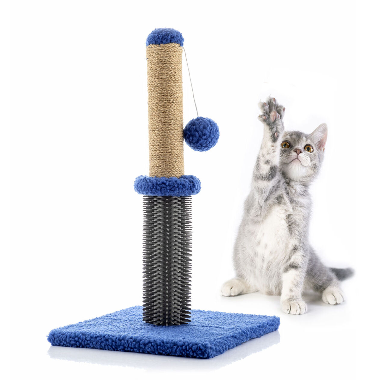 Griffoir Massant avec Balle pour Chat Miausage InnovaGoods