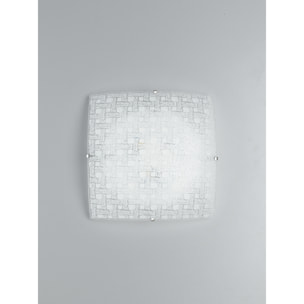 Plafoniera PAMELA in vetro bianca 1 18 W 4000 K (luce naturale)