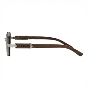 Gafas de Sol Feler 1811-3 Polarizadas de Madera Unisex 57 mm