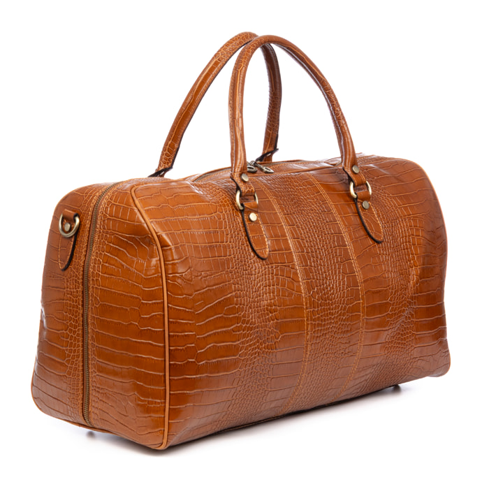 Arianone bolso de viaje. Piel auténtica Crosta.