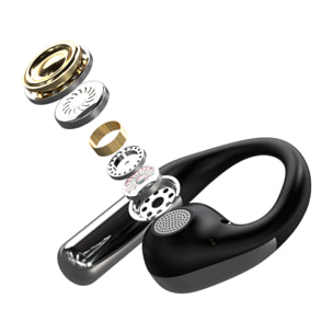 Q31 Cuffie Bluetooth 5.4. Schermo led. Tecnologia OWS riduzione del rumore e traduttore con Ai.