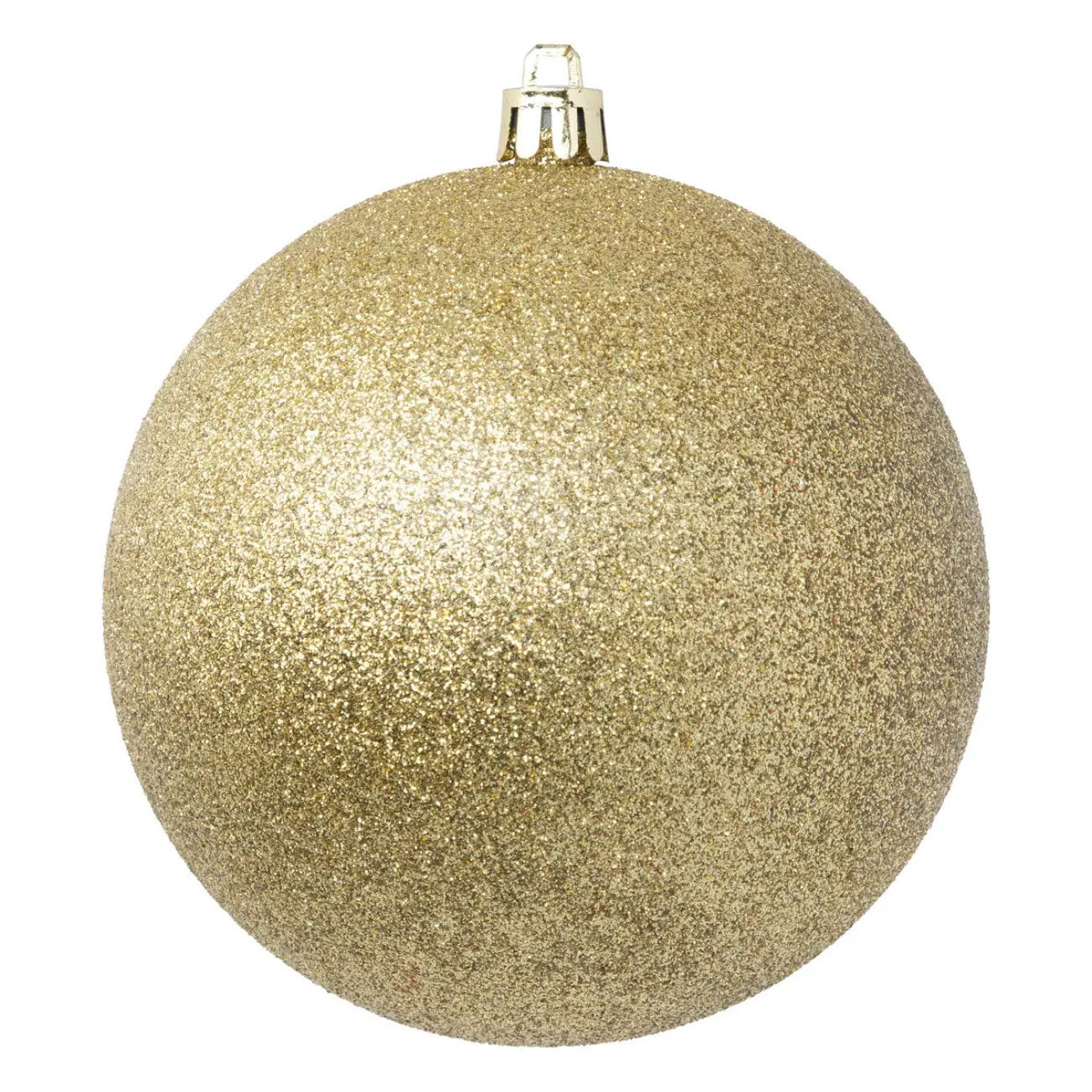 Boule de Noël plastique 100mm x6 or